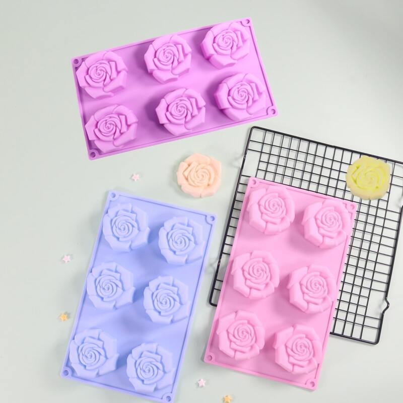 

1pc Random Color Rose Cake Mold, Multicolor