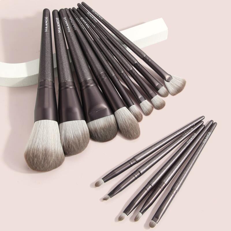 

14pcs Makeup Brush Set, Coffee brown
