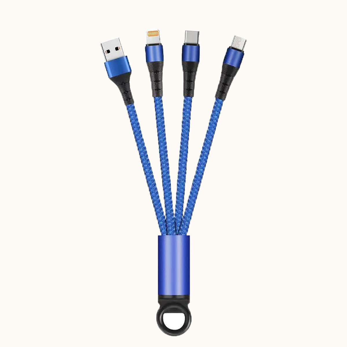 

3 In 1 Phone Data Cable, Blue
