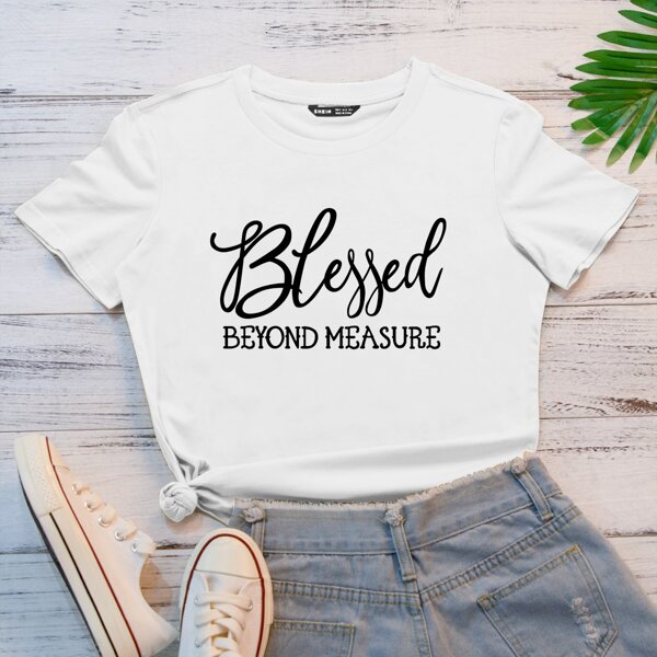 

Slogan Graphic Short Sleeve Tee, White