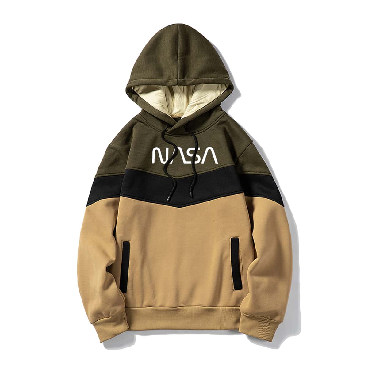 

Guys Letter Graphic Drawstring Hoodie, Multicolor