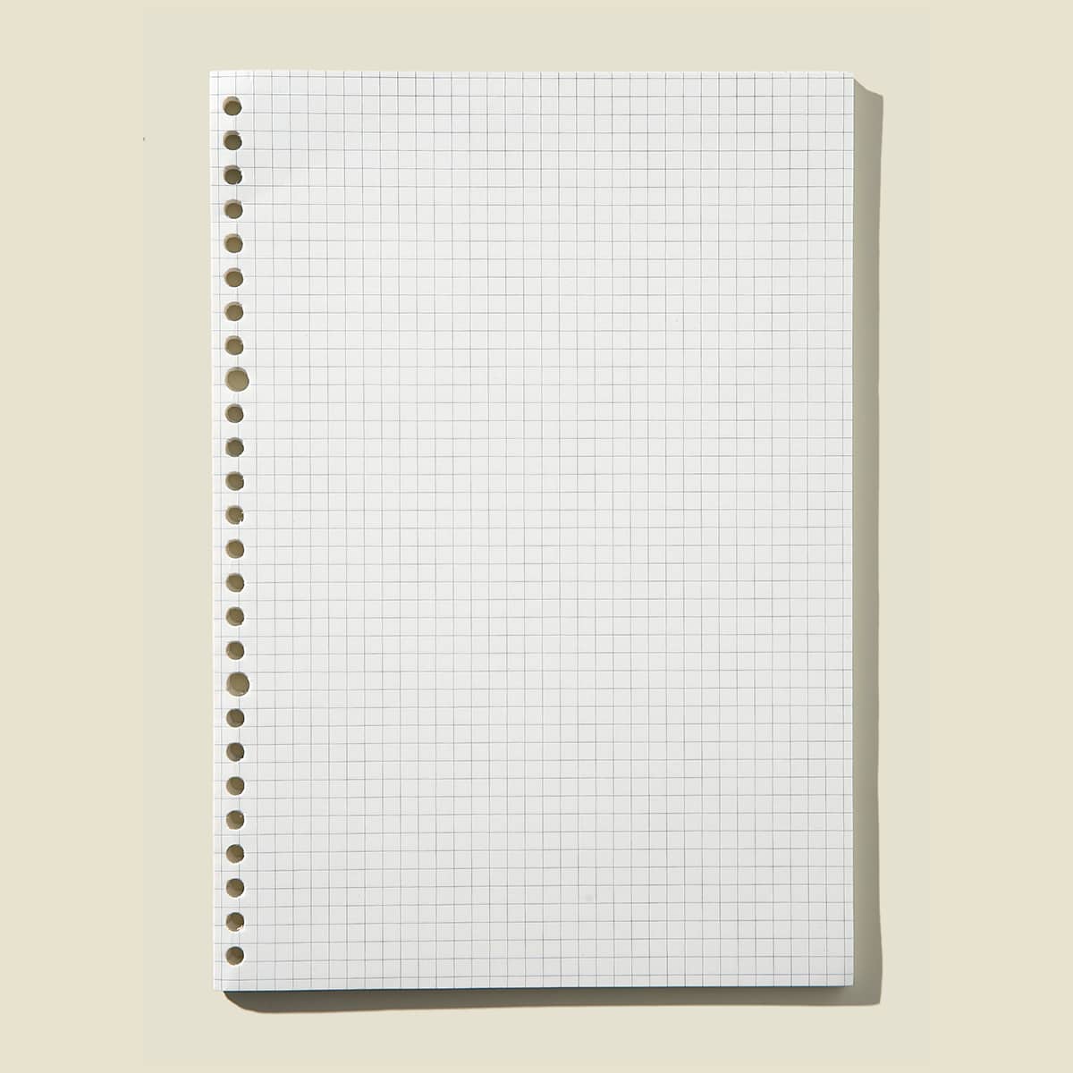 

60sheets 26 Hole Loose-leaf Refill Paper, White