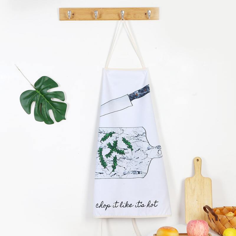 

Cutting Board Print Apron, Multicolor