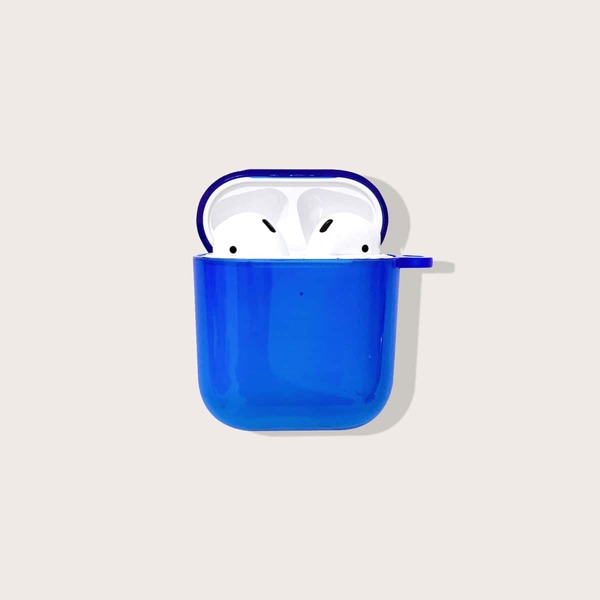 

Solid Transparent AirPods Case, Blue