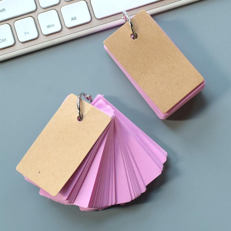 

1pc Binder Ring Memo Pad, Pink