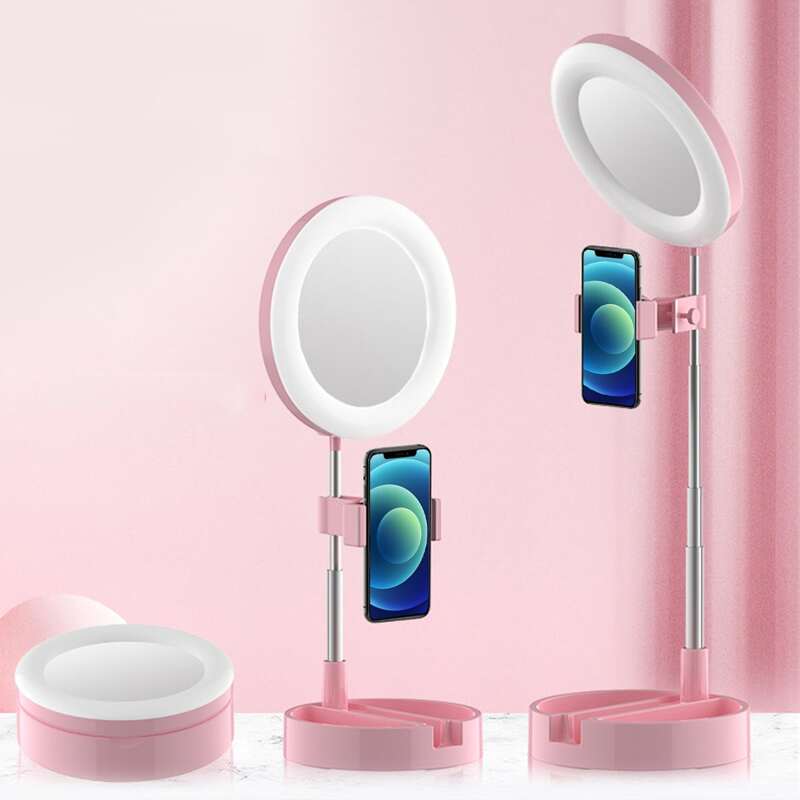 

Foldable Selfie Ring Light With Tripod Stand, Pink