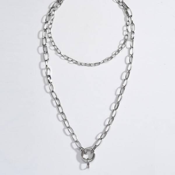 

Minimalist Chain Necklace, Silver