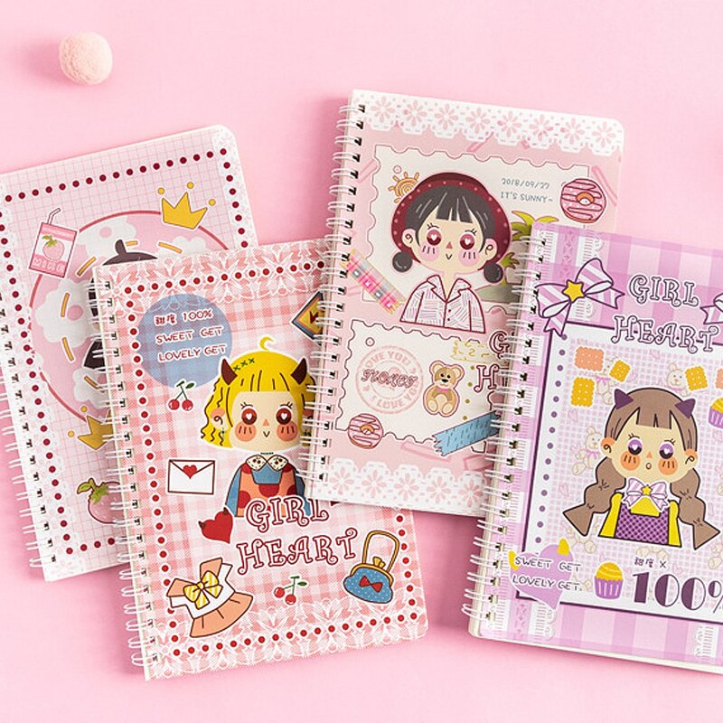 

1pc Cartoon Graphic Random Notebook, Multicolor