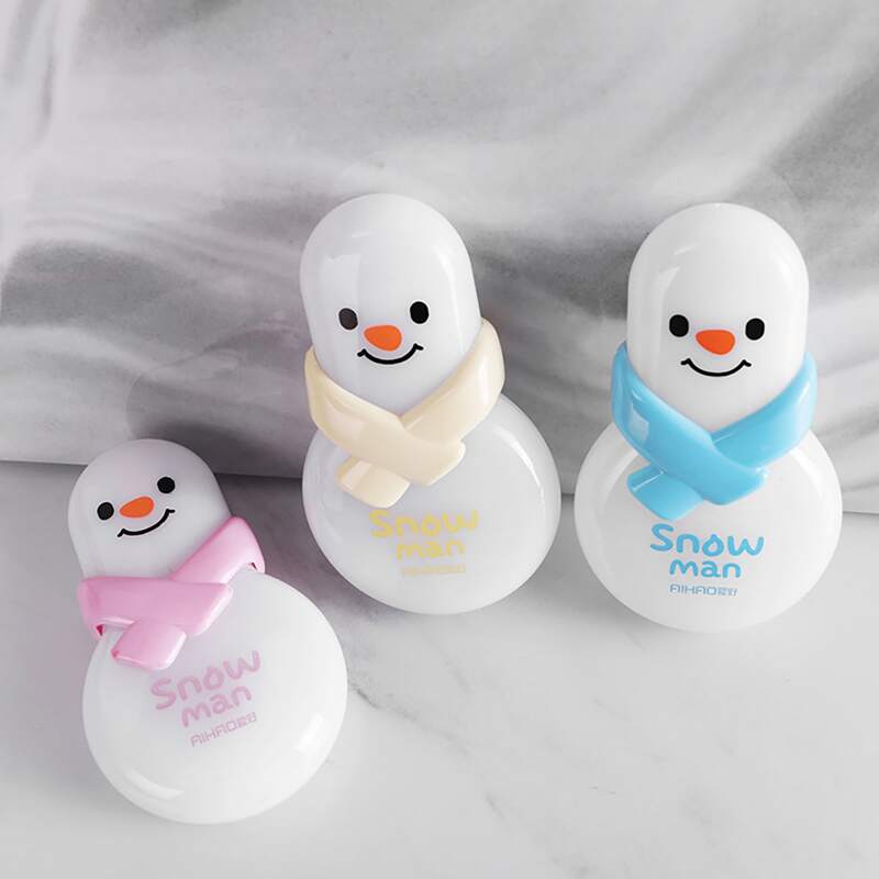 

1pc Snowman Design Random Correction Tape, Multicolor