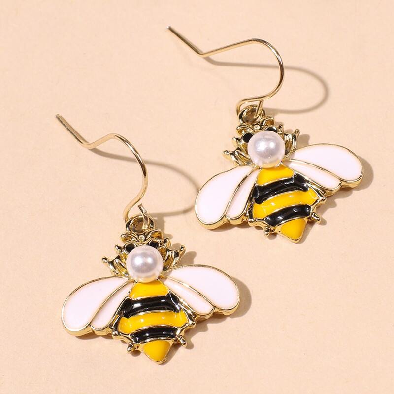 

Bee Drop Earrings, Multicolor