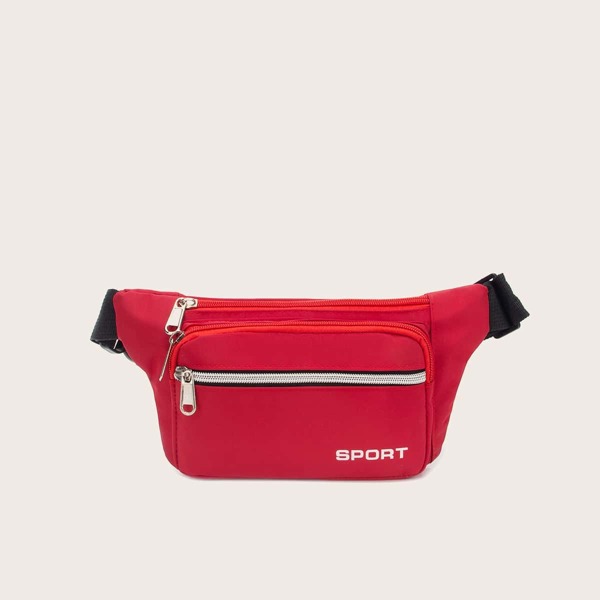 

Letter Graphic Fanny Pack, Red