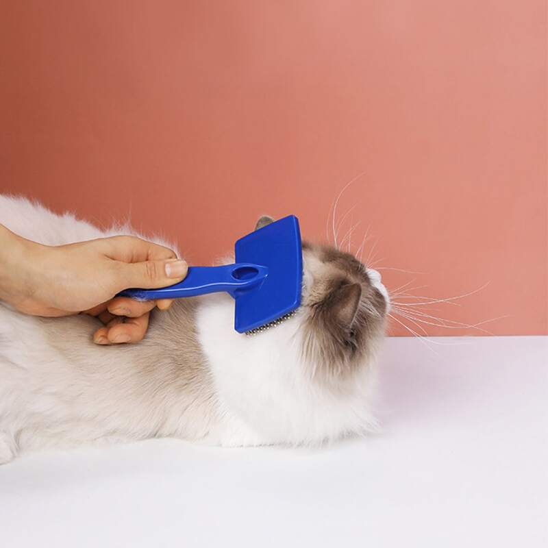 

1pc Cat Grooming Comb, Blue