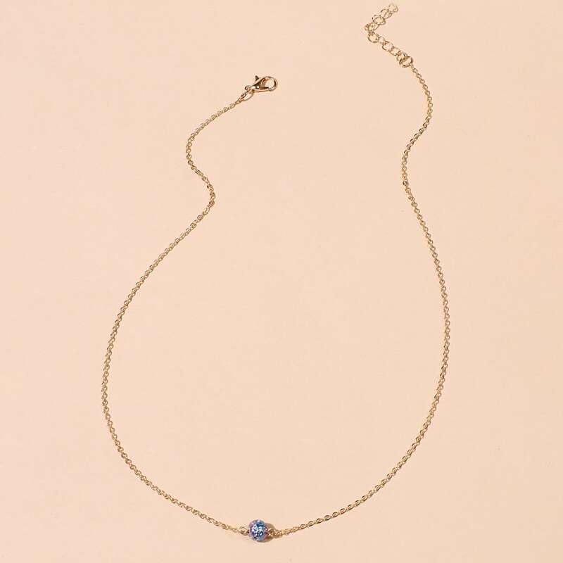 

Ball Decor Chain Necklace, Multicolor
