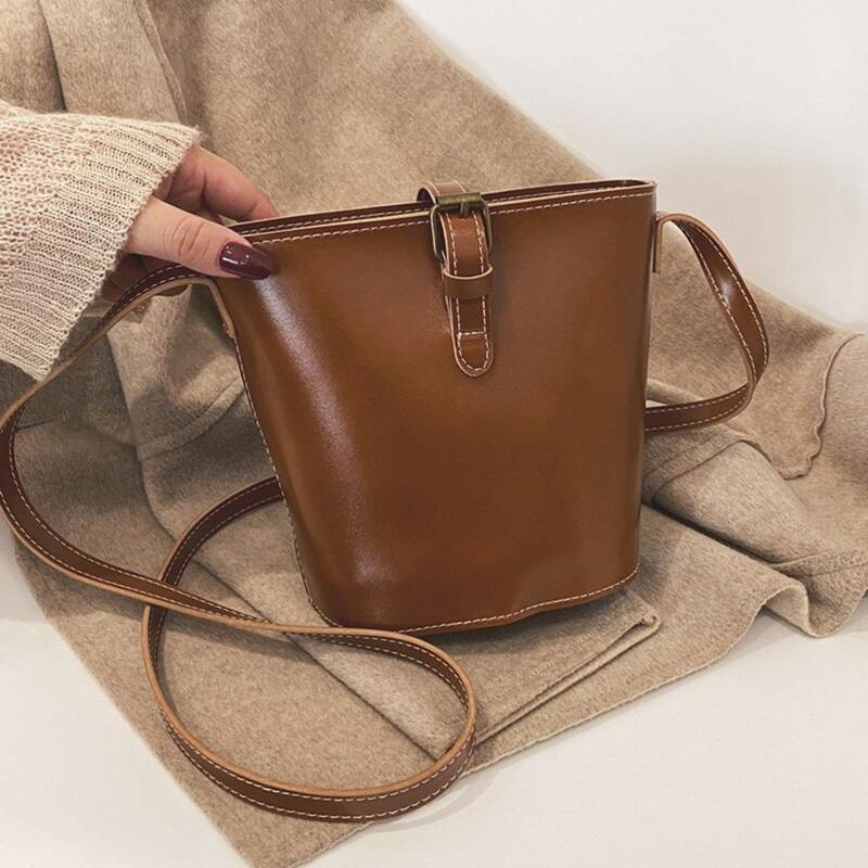 

Minimalist Bucket Bag, Brown