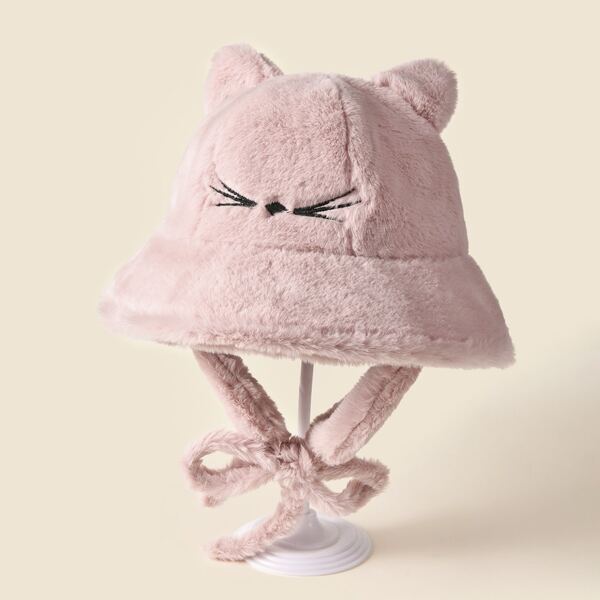 

Plush Bucket Hat, Pink