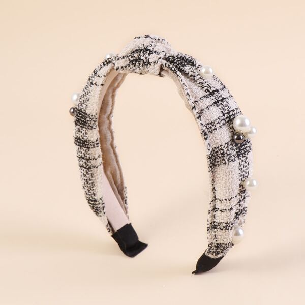 

Faux Pearl Decor Hair Hoop, Multicolor