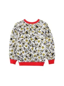 Áo nỉ Trai Tương phản ràng buộc Hoạt hình Giải trí - Nhiều màu - Xem 2