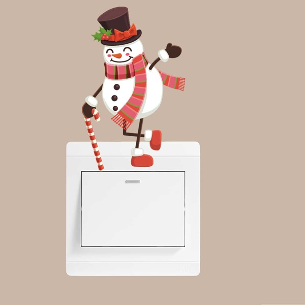 

Snowman Print Switch Sticker, Multicolor