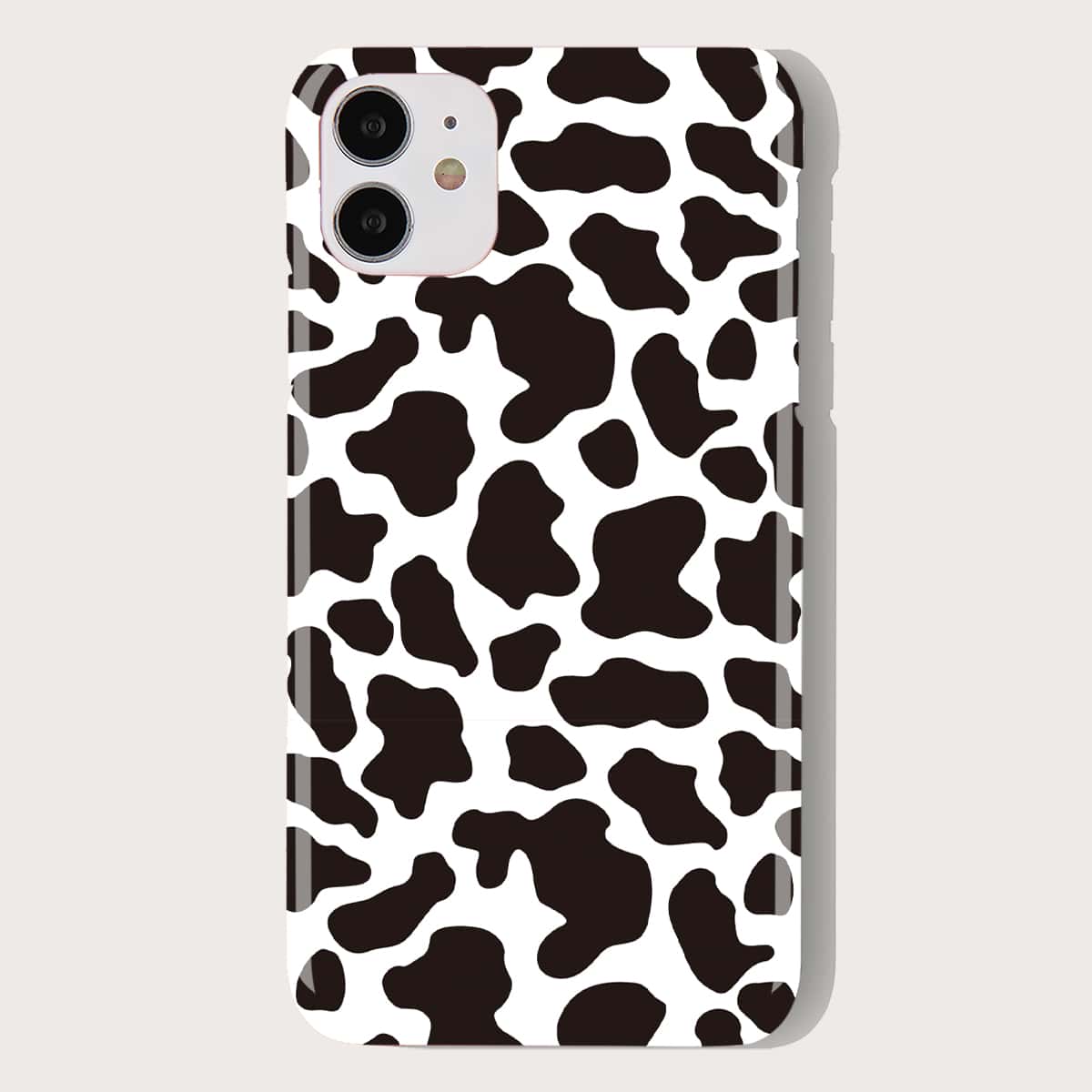 

Cow Print iPhone Case, Black and white