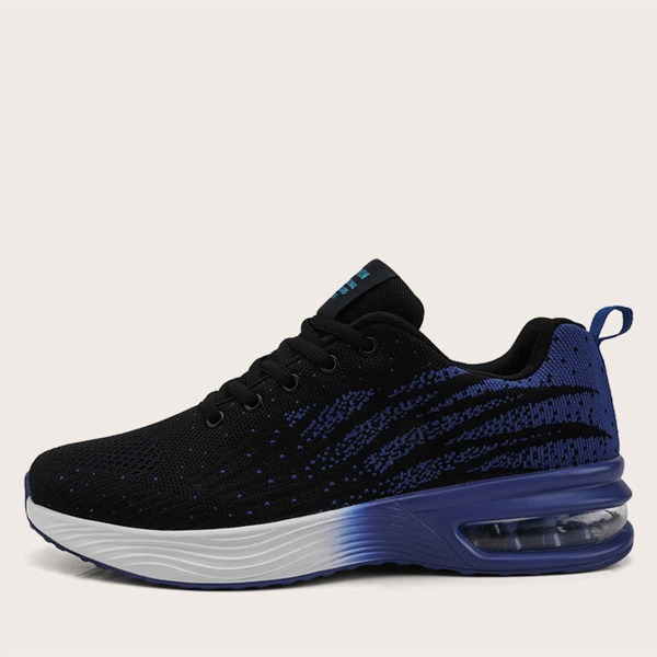 

Men Lace Up Front Air Cushion Sneakers, Blue