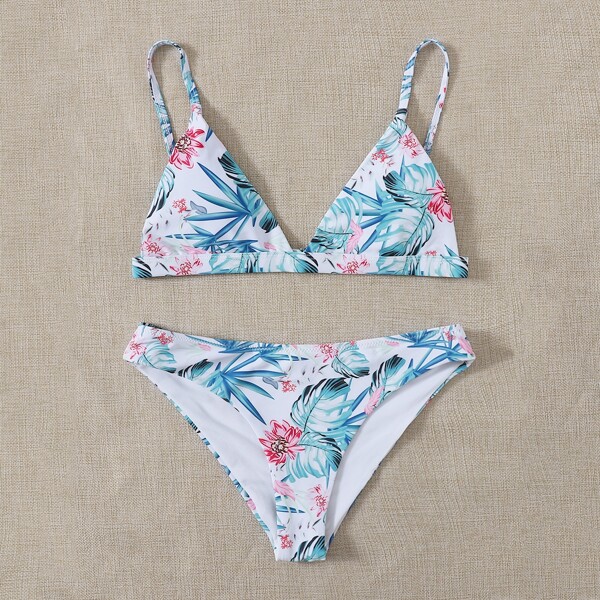 

Tropical Triangle Bikini Swimsuit, Multicolor