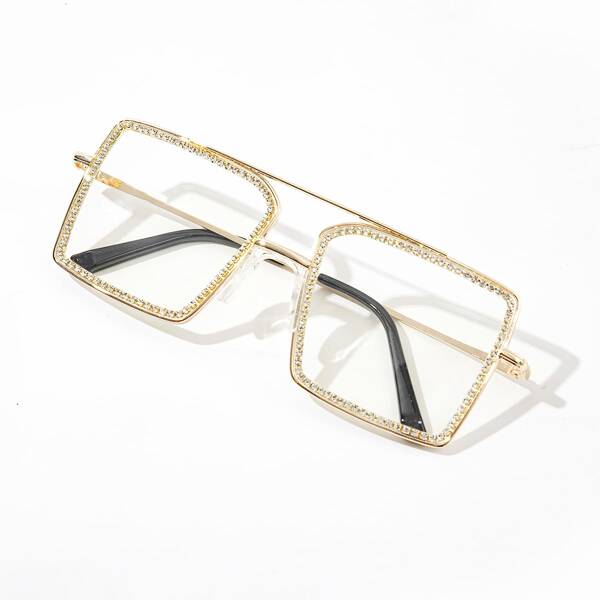 

Rhinestone Decor Eyeglasses