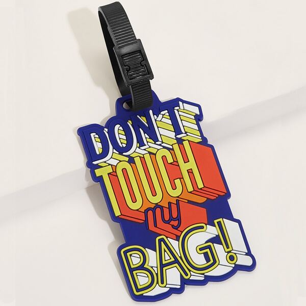 

Slogan Graphic Luggage Tags, Multicolor