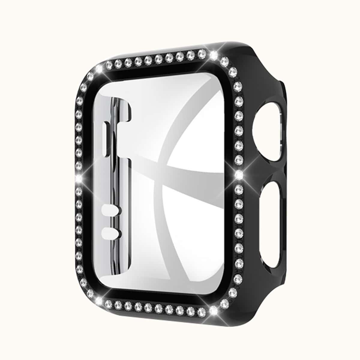 

Rhinestone Decor iWatch Case, Black