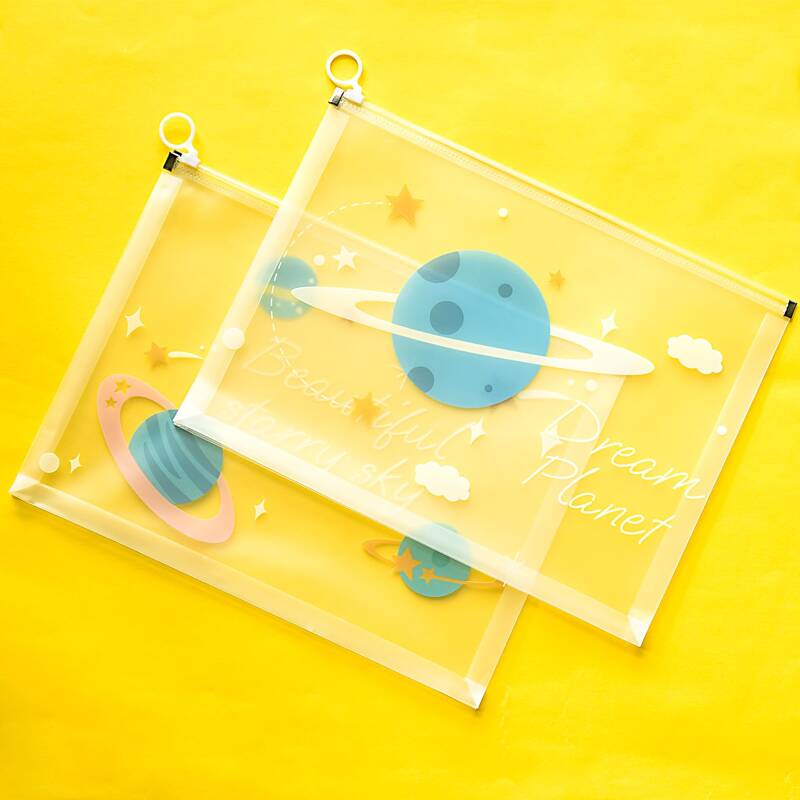 

1pc Planet Print Random File Pocket, Multicolor