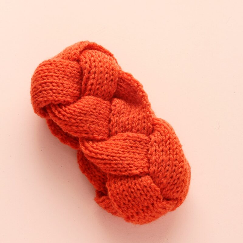 

Solid Knit Headband, Orange