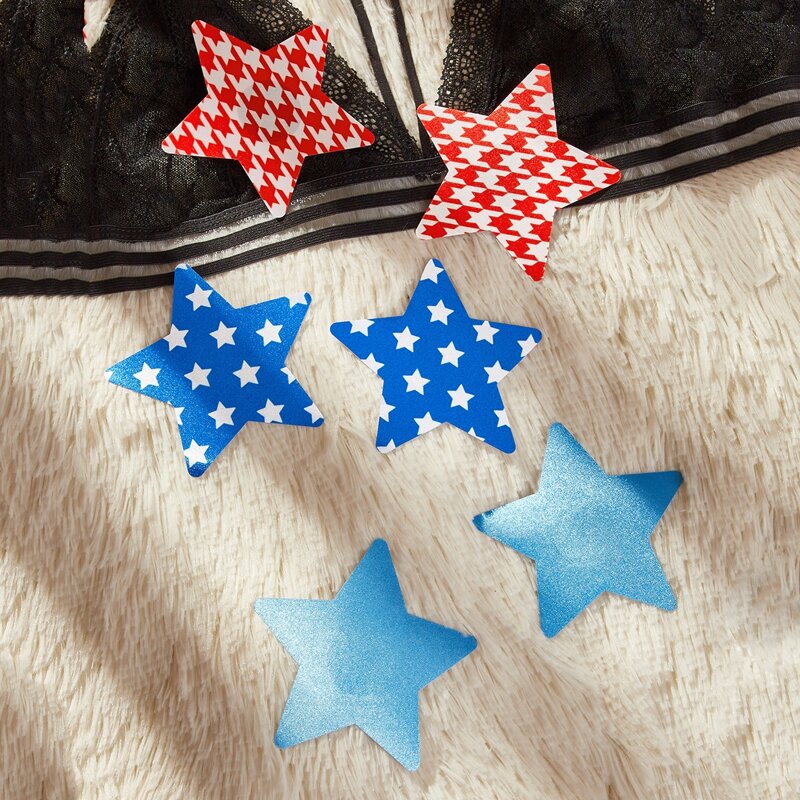 

3pairs Star Shaped Nipple Cover, Multicolor