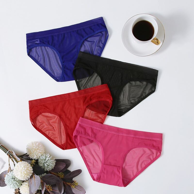 

4pack Mesh Panty Set, Multicolor