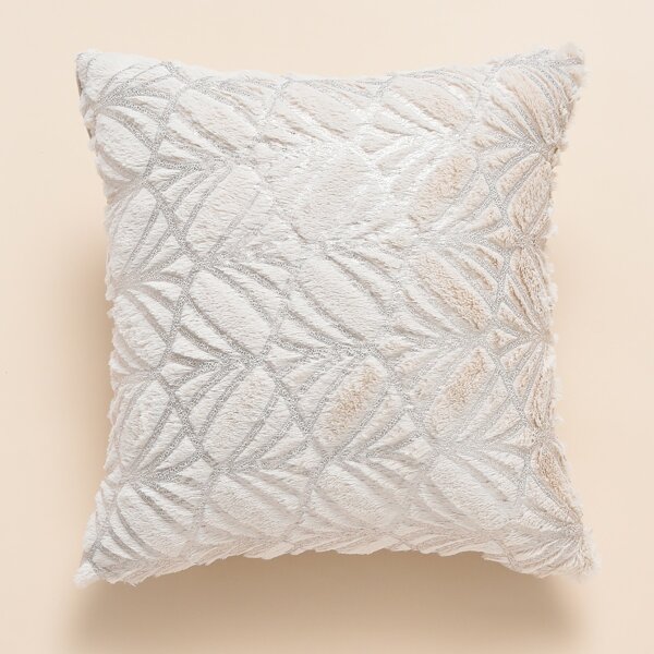 

Plush Cushion Cover Without Filler, Beige