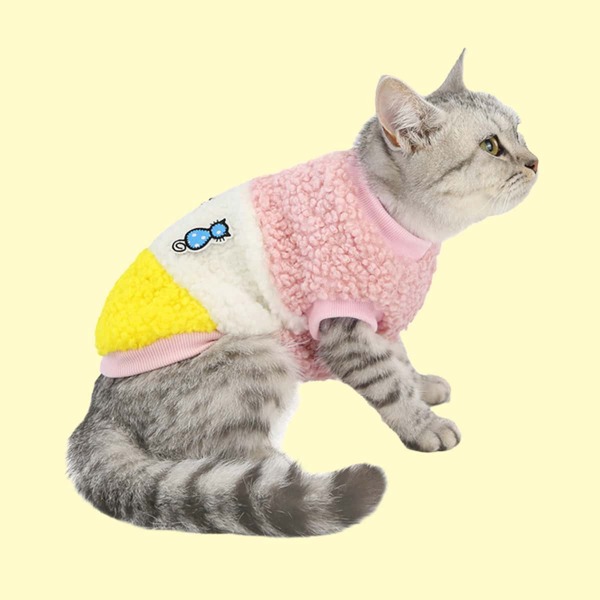 

Colorblock Cat Jacket, Pink