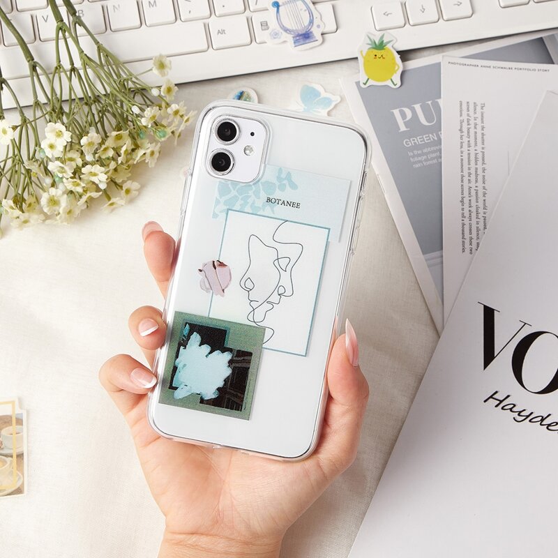 

Abstract Print Clear iPhone Case, Multicolor