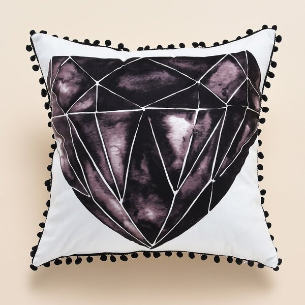 

Diamond Print Cushion Cover Without Filler, Multicolor