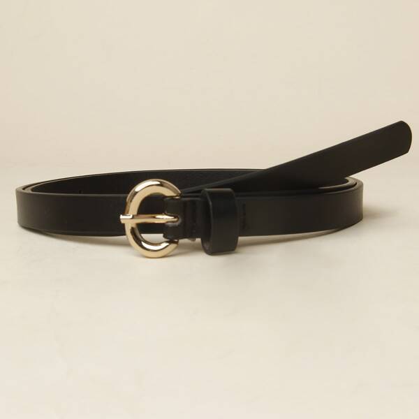 

Metal Buckle Belt, Black