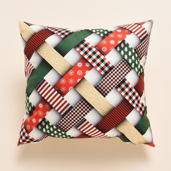 

Christmas Pattern Cushion Cover Without Filler, Multicolor