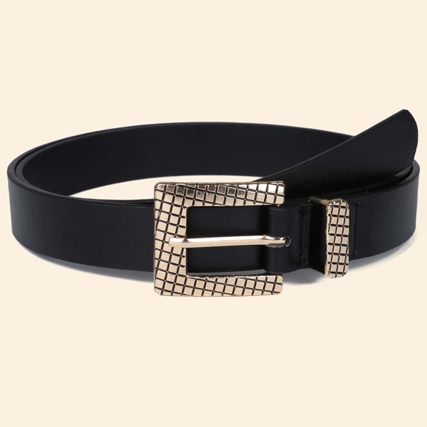 

Metal Buckle Belt, Black