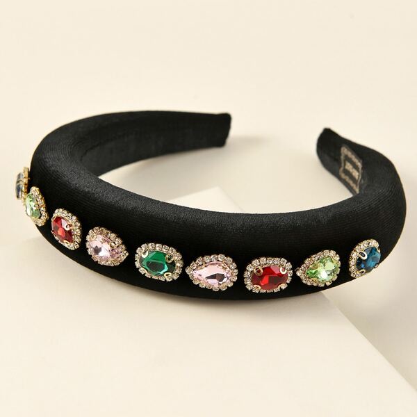 

Rhinestone Decor Hair Hoop, Multicolor