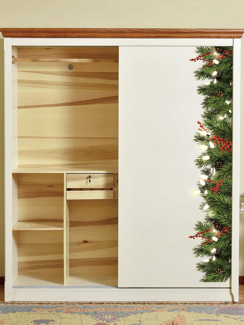 Christmas Plants Print Wall Sticker