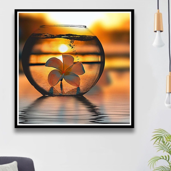 

Landscape Print DIY Diamond Painting Without Frame, Multicolor