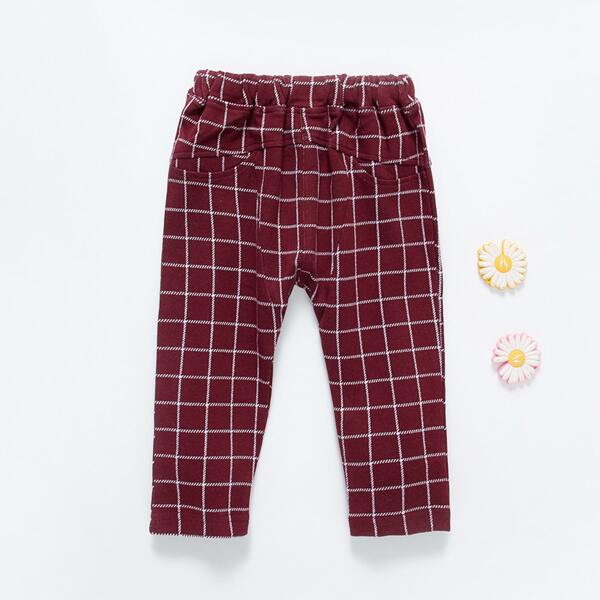 

Toddler Boys Plaid Harem Pants, Burgundy