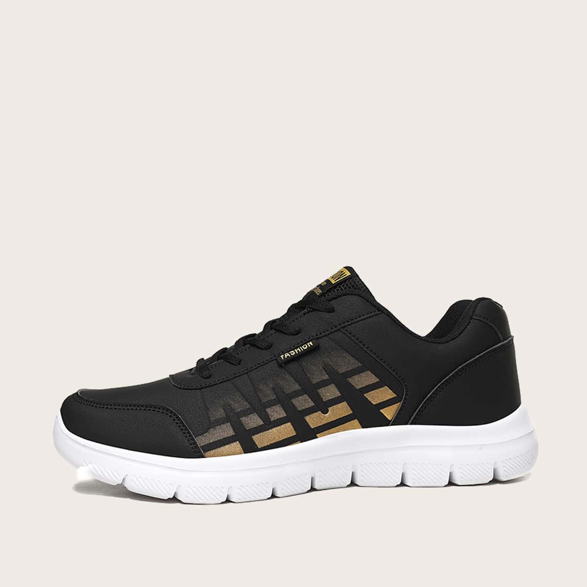 

Guys Lace-up Front Low Top Sneakers, Black
