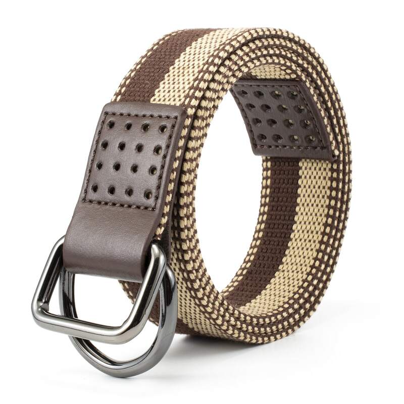 

Guys Metal Buckle Belt, Coffee brown