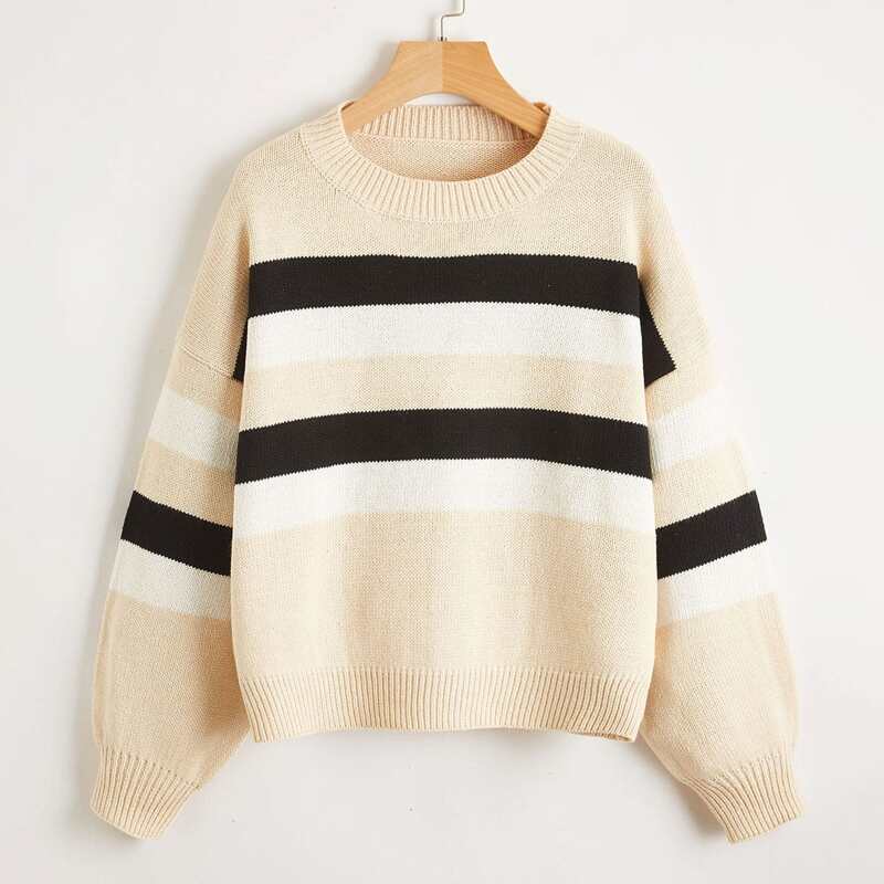 

Striped Oversized Sweater, Multicolor