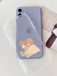 Girl & Boy Print Case Compatible With iPhone - Multicolor - View 2
