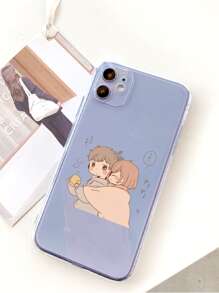 Girl & Boy Print Case Compatible With iPhone - Multicolor - View 3