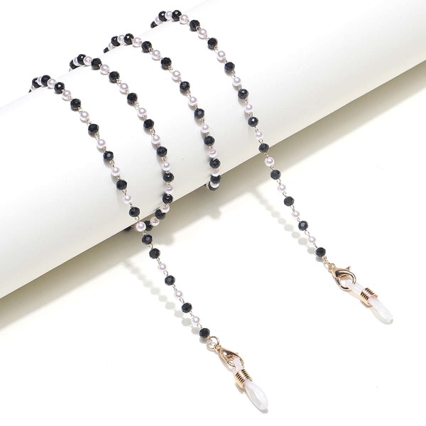 

Faux Pearl Decor Glasses Chain, Multicolor