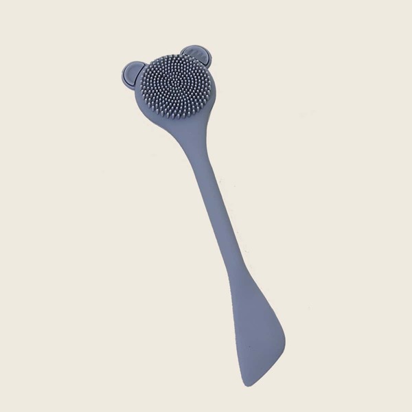 

2 In 1 Facial Cleansing Brush & Mask Brush, Grey